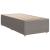 Pat box spring cu saltea, gri taupe, 90x200 cm, textil GartenMobel Dekor