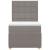 Pat box spring cu saltea, gri taupe, 100x200 cm, textil GartenMobel Dekor