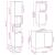 Set mobilier de baie, 3 piese, stejar sonoma, lemn prelucrat GartenMobel Dekor