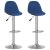 Scaune de bar, 2 buc., albastru, material textil GartenMobel Dekor