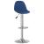 Scaune de bar, 2 buc., albastru, material textil GartenMobel Dekor