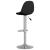 Scaune de bar, 2 buc., negru, material textil GartenMobel Dekor