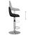 Scaune de bar, 2 buc., negru, material textil GartenMobel Dekor
