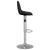Scaune de bar, 2 buc., negru, material textil GartenMobel Dekor