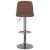 Scaune de bar, 2 buc., maro, material textil GartenMobel Dekor