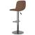 Scaune de bar, 2 buc., maro, material textil GartenMobel Dekor