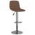 Scaune de bar, 2 buc., maro, material textil GartenMobel Dekor