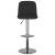 Scaune de bar, 2 buc., negru, material textil GartenMobel Dekor