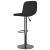 Scaune de bar, 2 buc., negru, material textil GartenMobel Dekor