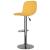 Scaune de bar, 2 buc., galben, material textil GartenMobel Dekor