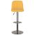 Scaune de bar, 2 buc., galben, material textil GartenMobel Dekor