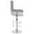 Scaun de bar, gri deschis, material textil GartenMobel Dekor