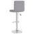 Scaun de bar, gri deschis, material textil GartenMobel Dekor