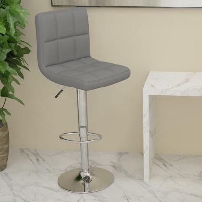 Scaun de bar, gri deschis, material textil GartenMobel Dekor