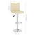 Scaun de bar, crem, material textil GartenMobel Dekor