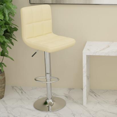 Scaun de bar, crem, material textil GartenMobel Dekor