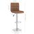 Scaun de bar, maro, material textil GartenMobel Dekor