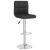 Scaun de bar, negru, material textil GartenMobel Dekor