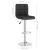 Scaun de bar, negru, material textil GartenMobel Dekor