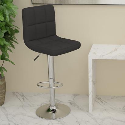Scaun de bar, negru, material textil GartenMobel Dekor