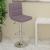 Scaun de bar, gri taupe, material textil GartenMobel Dekor