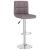 Scaun de bar, gri taupe, material textil GartenMobel Dekor