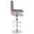 Scaun de bar, gri taupe, material textil GartenMobel Dekor