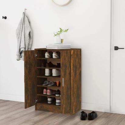 Pantofar, stejar fumuriu, 60x35x92 cm, lemn prelucrat GartenMobel Dekor
