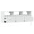 Comodă TV de perete cu lumini LED, alb, 130x31x45 cm GartenMobel Dekor