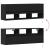 Dulap TV de perete cu lumini LED negru 130x31x45 cm GartenMobel Dekor