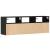 Dulap TV de perete cu lumini LED negru 130x31x45 cm GartenMobel Dekor