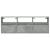 Comodă TV de perete cu lumini LED, gri beton, 130x31x45 cm GartenMobel Dekor