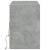 Comodă TV de perete cu lumini LED, gri beton, 130x31x45 cm GartenMobel Dekor