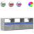 Comodă TV de perete cu lumini LED, gri beton, 130x31x45 cm GartenMobel Dekor