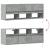 Comodă TV de perete cu lumini LED, gri beton, 130x31x45 cm GartenMobel Dekor