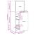Dulap de farmacie, alb, 40x41x118 cm, lemn prelucrat GartenMobel Dekor