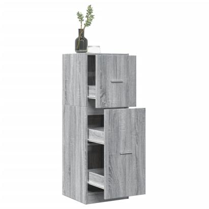 Dulap de farmacie, sonoma gri, 40x41x118 cm, lemn prelucrat GartenMobel Dekor