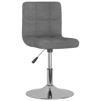 Scaun de bucătărie pivotant, gri deschis, material textil GartenMobel Dekor