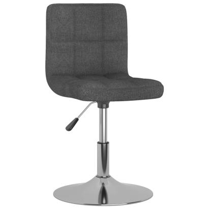 Scaun de bucătărie pivotant, gri închis, textil GartenMobel Dekor