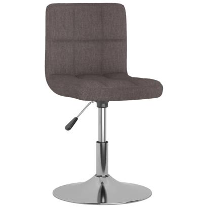 Scaun de sufragerie pivotant, gri taupe, material textil GartenMobel Dekor