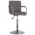 Scaun de sufragerie, gri taupe, material textil GartenMobel Dekor