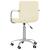 Scaun de bucătărie pivotant, crem, material textil GartenMobel Dekor
