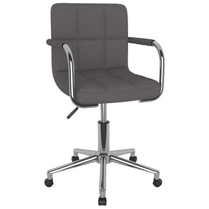 Scaun de bucătărie pivotant, gri taupe, material textil GartenMobel Dekor