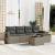 Set mobilier grădină cu perne, 6 piese, gri, poliratan GartenMobel Dekor