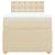 Pat box spring cu saltea, crem, 80x200 cm, textil GartenMobel Dekor