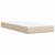 Pat box spring cu saltea, crem, 80x200 cm, textil GartenMobel Dekor