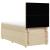 Pat box spring cu saltea, crem, 80x200 cm, textil GartenMobel Dekor