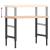 Banc de lucru 100x60x(73-99,5) cm lemn masiv fag dreptunghiular GartenMobel Dekor