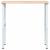 Banc lucru 100x60x(71,5-98) cm lemn masiv stejar dreptunghiular GartenMobel Dekor
