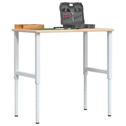 Banc lucru 100x60x(71,5-98) cm lemn masiv stejar dreptunghiular GartenMobel Dekor